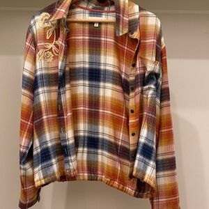 Cleo + Wolf Multicolor Plaid Shirt